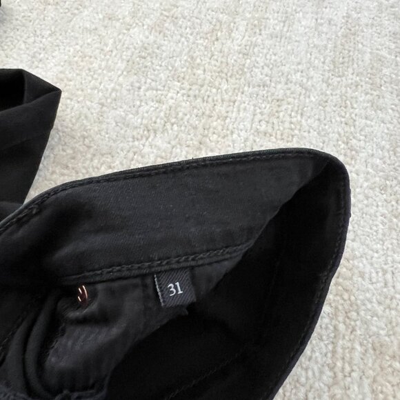 7 For All Mankind Gwenevere High Waist Ankle Black Jeans 31 - Picture 2 of 10